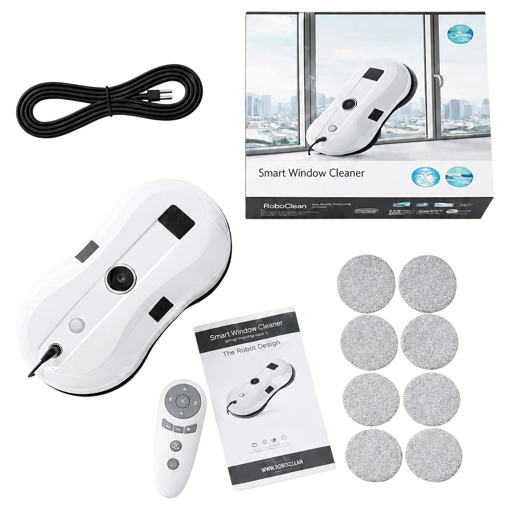 Coffret complet du robot lave-vitres OSMO RoboClean avec accessoires